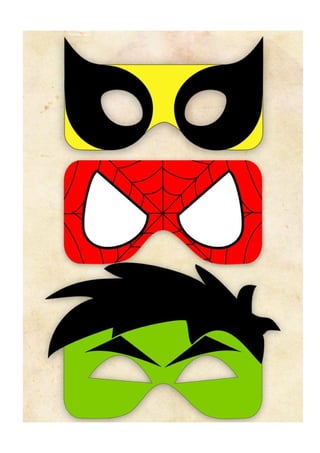 Superheroes masks