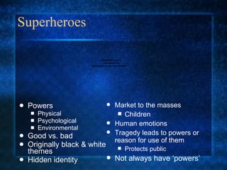 Superhero Evolution Ppt