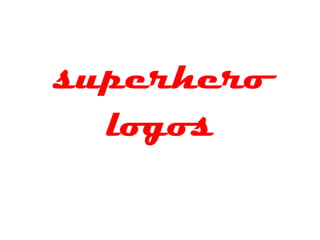 superhero logos 