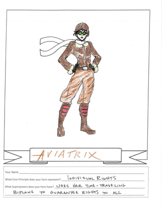 Superhero Examples Using a New Template