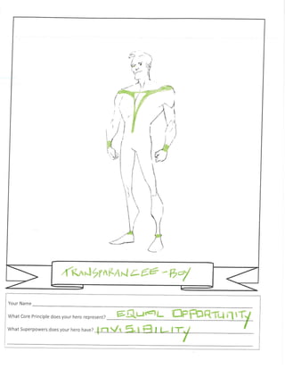 Superhero Examples Using a New Template