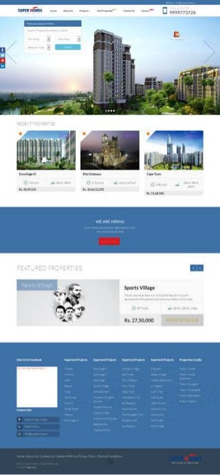 Egainz.com India website designing company launched :www.superhomes.in/