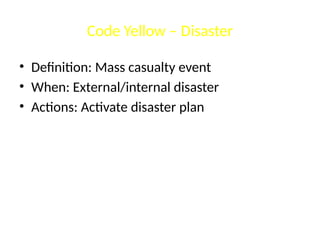 Comprehensive Guide to Hospital Emergency Codes and Response Protocols ...