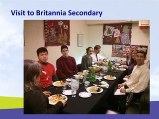 Visit to Britannia Secondary
 