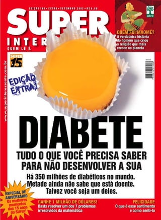 Super interessante nº 180   diabete - tudo que voce precisa saber - edição extra