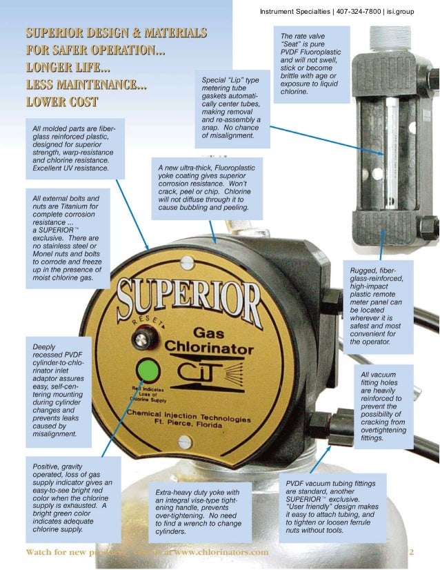 Superior Water Solutions Gas Chlorinators