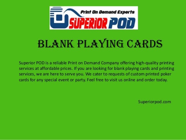 print on demand cards