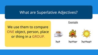 Superlative adjectives-Adjetivos superlativos | PPTX