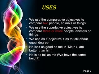 SUPERLATIVE AND COMPARATIVE ADJECTIVES | PPT
