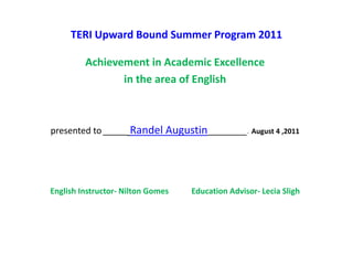 English Randel Superlatives | PPTX