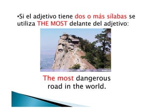 Irregular superlativeadjectives:GOOD   THE BESTBAD  THE WORSTFAR  THE FURTHEST           THE FARTHEST