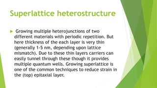 Super lattice and quantum well | PPTX