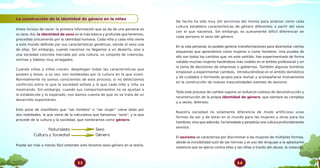 Cultura y Sociedad
Naturaleza
Género
Sexo
 