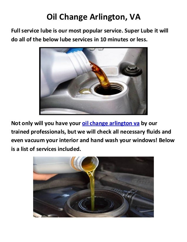 Super Lube it Oil Change Arlington, VA