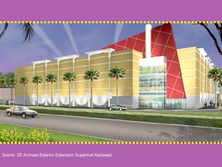 Scene: 3D Animasi Exterior Extension Supermal Karawaci 