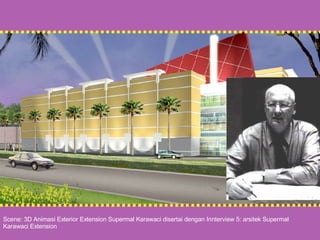 Scene: 3D Animasi Exterior Extension Supermal Karawaci disertai dengan Innterview 5: arsitek Supermal Karawaci Extension 