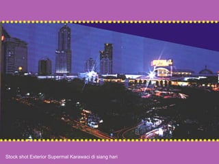 Stock shot Exterior Supermal Karawaci di siang hari 