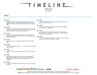 Línia del temps de Superman