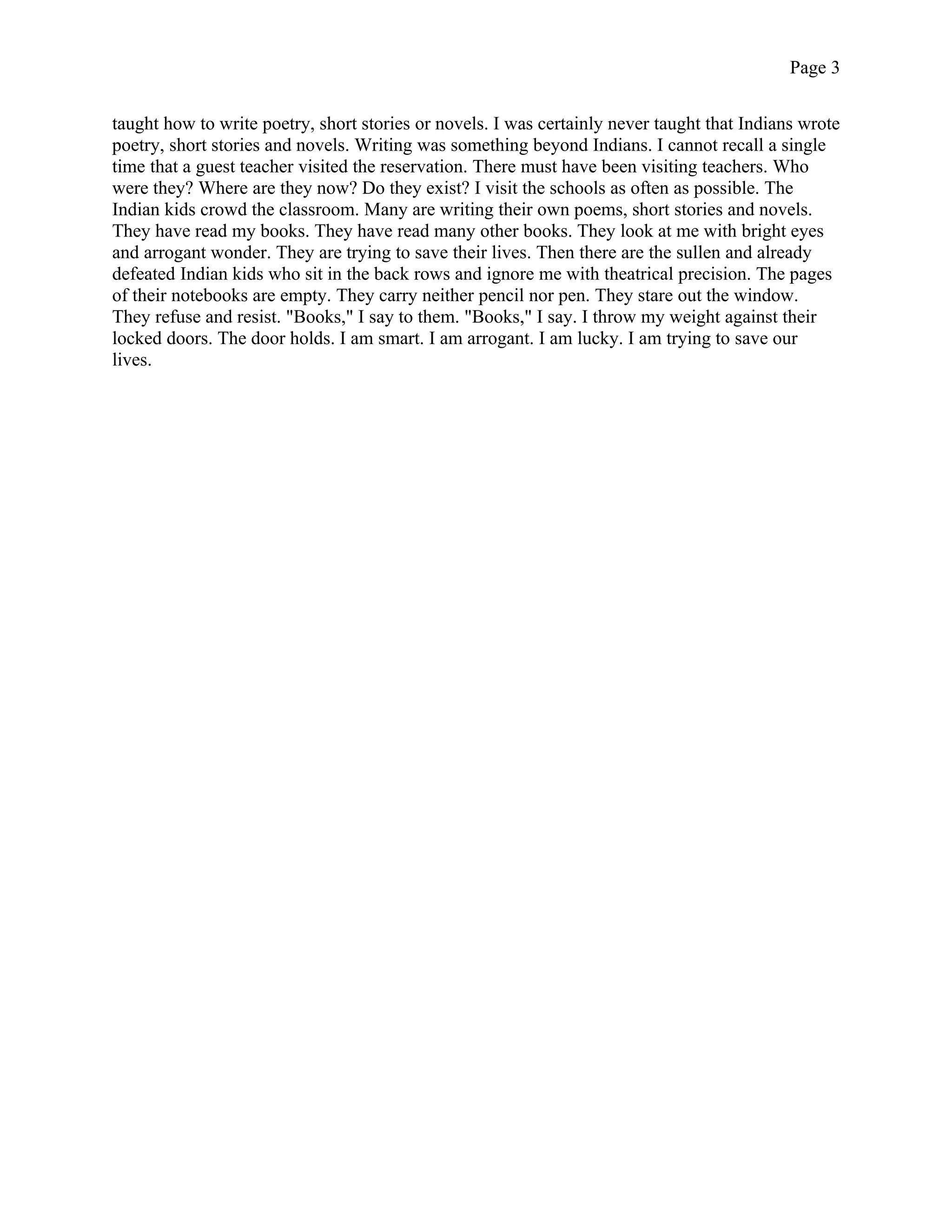 GE117 Superman and me alexie | PDF