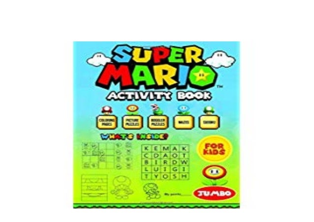 Kindle Library Super Mario Activity Book For Kids Coloring Picture
