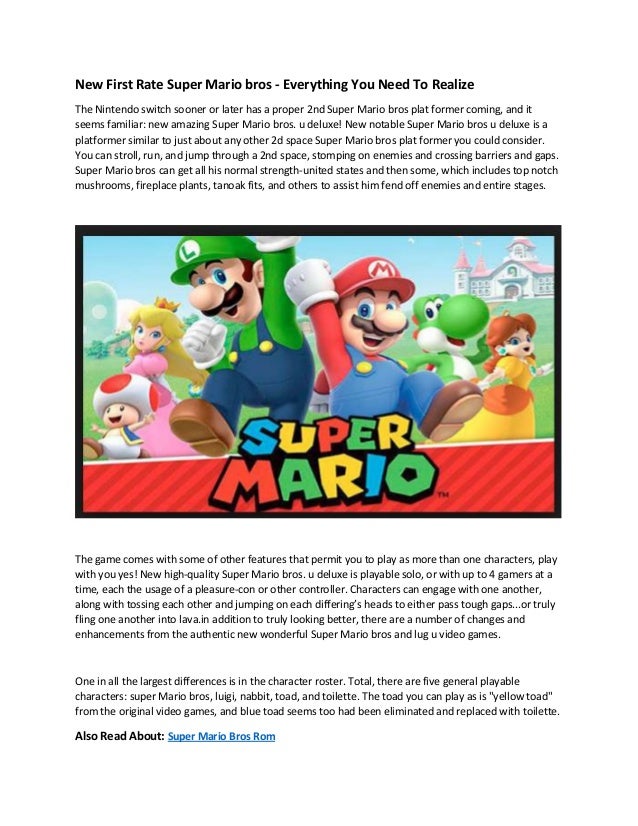 New First Rate Super Mario Bros Super Mario Bros Rom New First Rate Super Mario Bros Super Mario Bros Rom