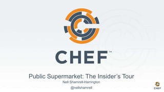 Public Supermarket: The Insider’s Tour
Nell Shamrell-Harrington
@nellshamrell
 