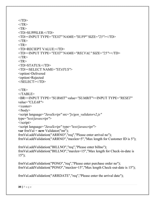 Supermarket Management System Project Report Pdf