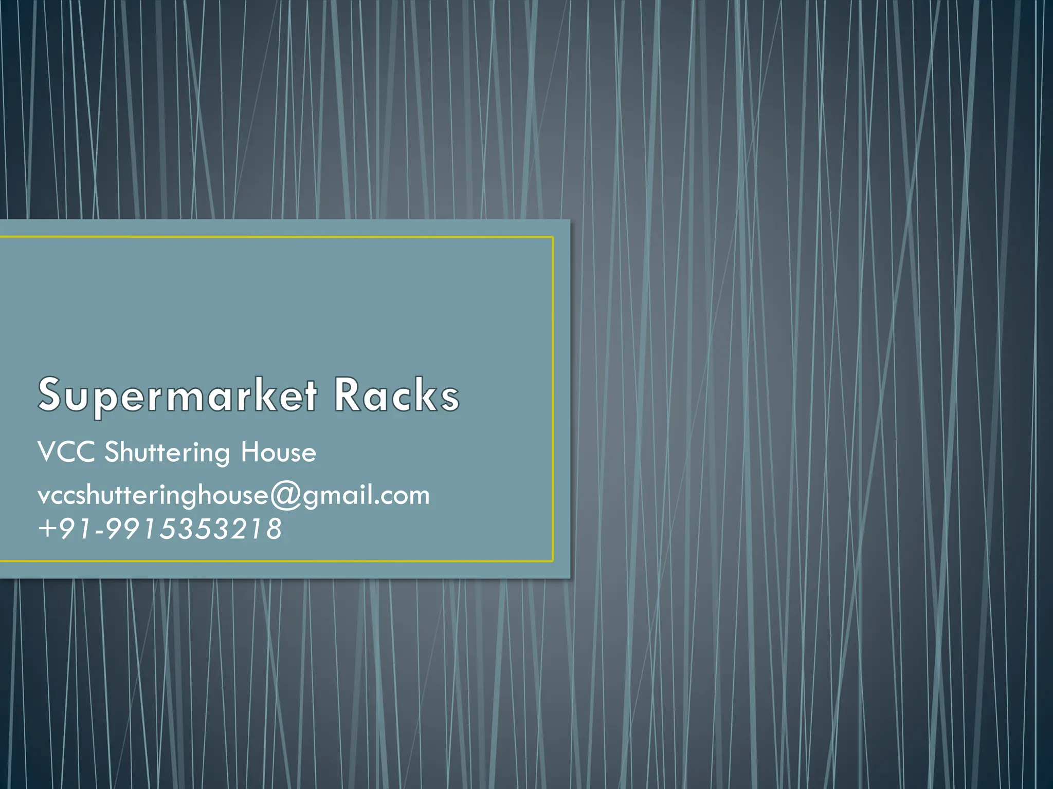 Retail Display Racks Shelving in Chandigarh PPT