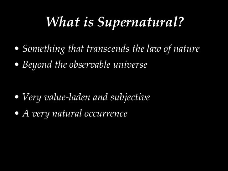 Supernatural Beliefs