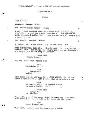 Supernatural 1.01 Pilot (20.03.05)