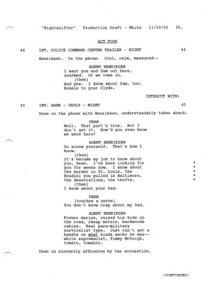 Supernatural 2.12 Nightshifter