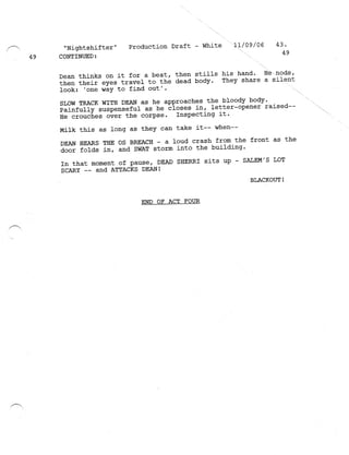 Supernatural 2.12 Nightshifter