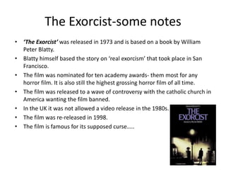 Supernatural horror | PPTX