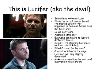 Supernatural in a nutshell