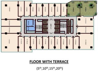 FLOOR WITH TERRACE
(5th,10th,15th,20th)