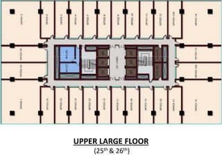 UPPER LARGE FLOOR
(25th & 26th)
