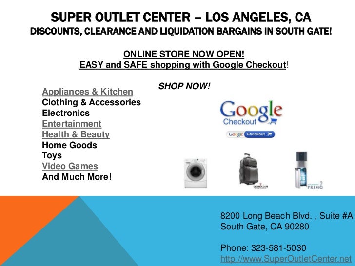 super outlet center los angeles south gate liquidation clearance bargains discount sales 2 728