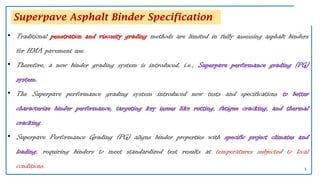 Comprehensive Guide to Superpave Asphalt Binder Specification and ...