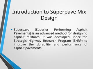 Comprehensive Guide to Superpave Mix Design for Durable Asphalt ...