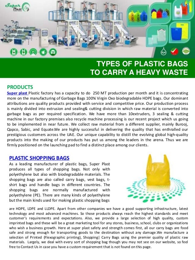 Super Plast plastic bags manufacturer in UAE
