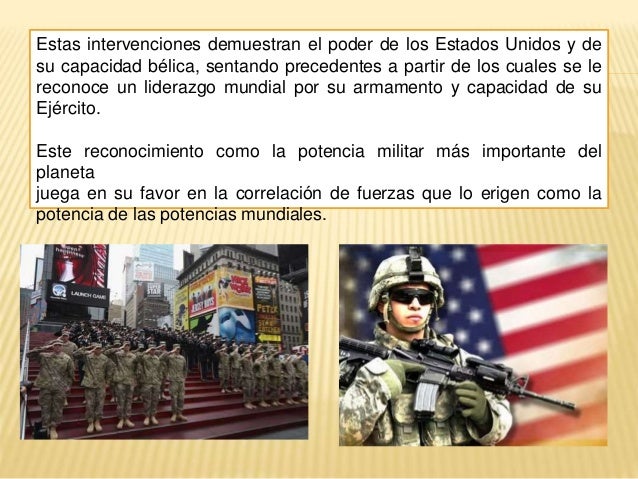 Estados Unidos , super potencia mundial