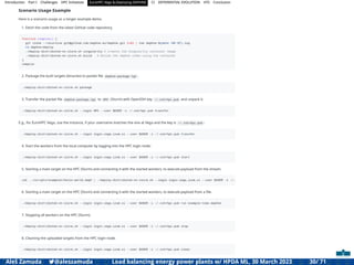 Introduction Part I Challenges HPC Initiatives EuroHPC Vega &,Deploying DAPHNE CI DIFFERENTIAL EVOLUTION HTS Conclusion
Aleš Zamuda 7@aleszamuda Load balancing energy power plants w/ HPDA ML, 30 March 2023 30/ 71
 