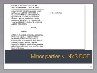 Minor parties v. NYS BOE
                           17
 