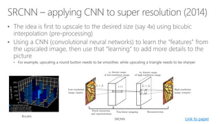 Scaling up Deep Learning Based Super Resolution Algorithms | PDF