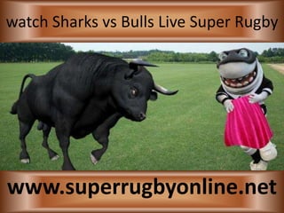 watch Sharks vs Bulls Live Super Rugby
www.superrugbyonline.net
 