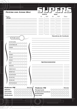 Pdf Roster Super Supers | PDF