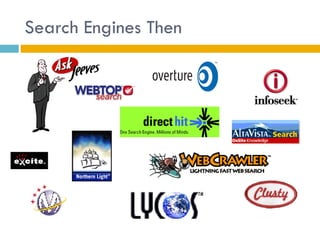 Search Engines Then
 