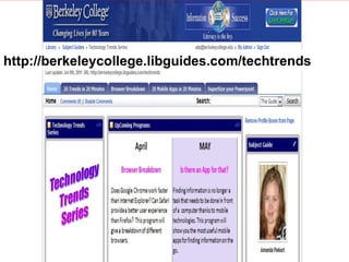 http://berkeleycollege.libguides.com/techtrends 