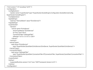 KGC 2016 오픈소스 네트워크 엔진 Super socket 사용하기 | PDF