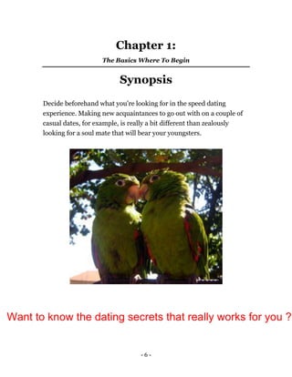 Super speed dating_secrets 